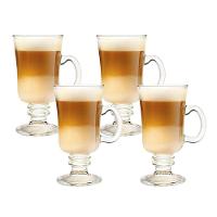 Jogo 4 Taças De Cappuccino Café Caneca Dolce Gusto Nespresso Vidro Transparente 250ml Lyor - 1