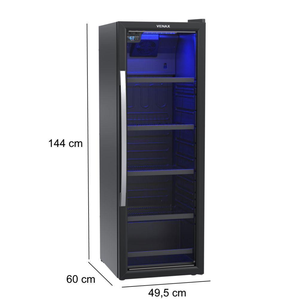 Cervejeira Vertical Expositor Venax EXPVBL209 Preto Fosco 220V - 2