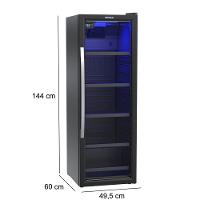 Cervejeira Vertical Expositor Venax EXPVBL209 Preto Fosco 220V - 2