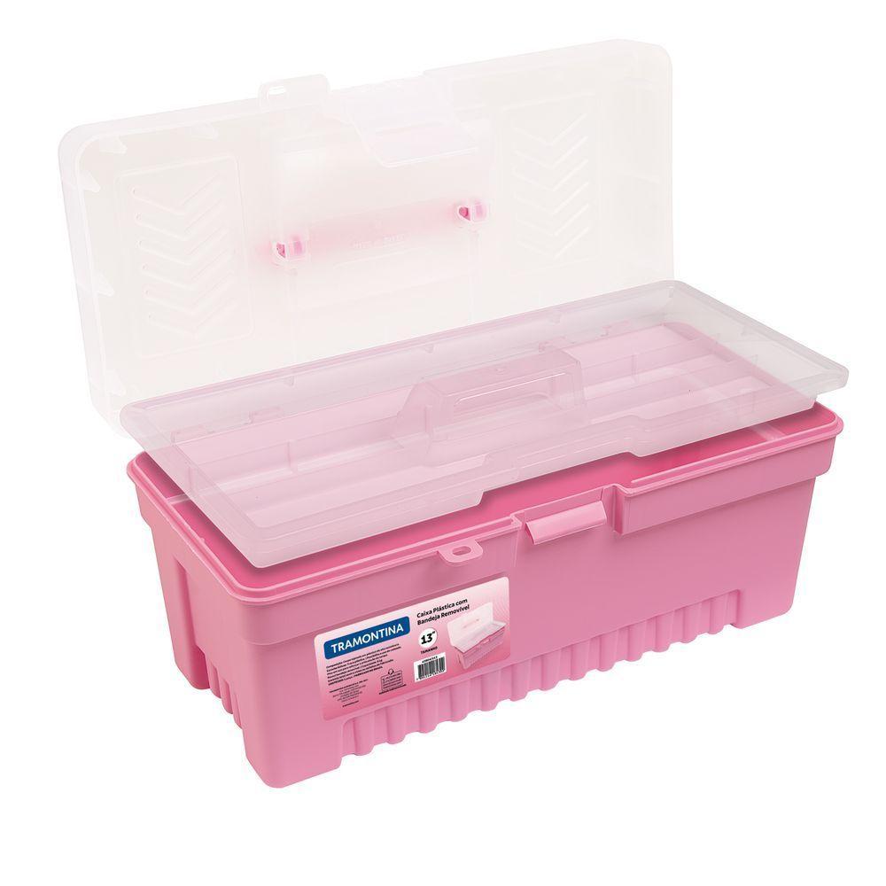 Caixa Plástica Para Ferramentas 13 Polegada Tramontina Com Bandeja Removível - 6