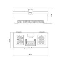 Caixa Plástica Para Ferramentas 13 Polegada Tramontina Com Bandeja Removível - 9