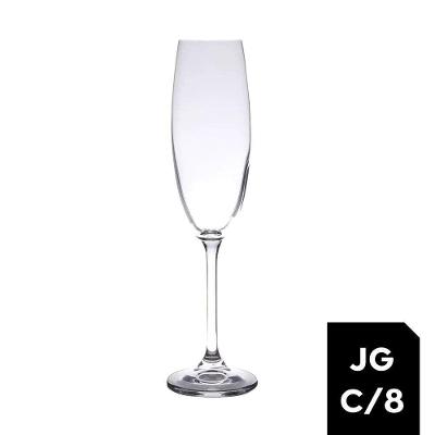 Jogo 8 Taças Cristal Para Champagne Gastro-colibri 220ml