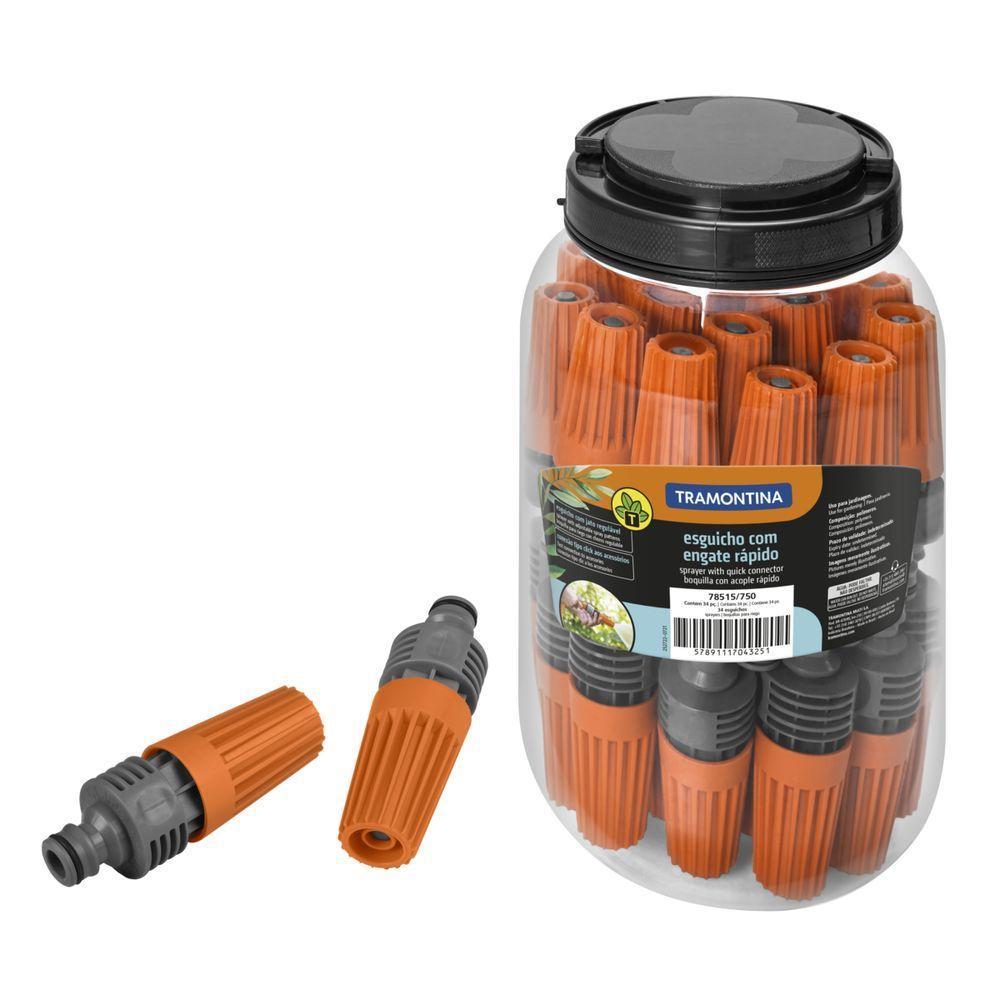 Esguicho Para Engate Rápido Tramontina Com Jato Regulável - Pote Com 34 Un. - 5