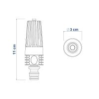 Esguicho Para Engate Rápido Tramontina Com Jato Regulável - Pote Com 34 Un.