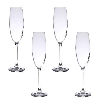 Jogo 4 Taças Cristal Para Champagne Gastro-colibri 220ml