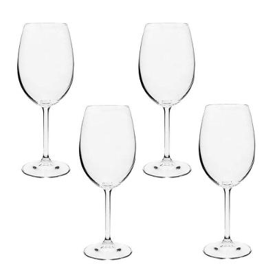 Jogo 4 Taças Cristal Ecológico Bohemia P- Vinho E água Gastro Colibri 580ml