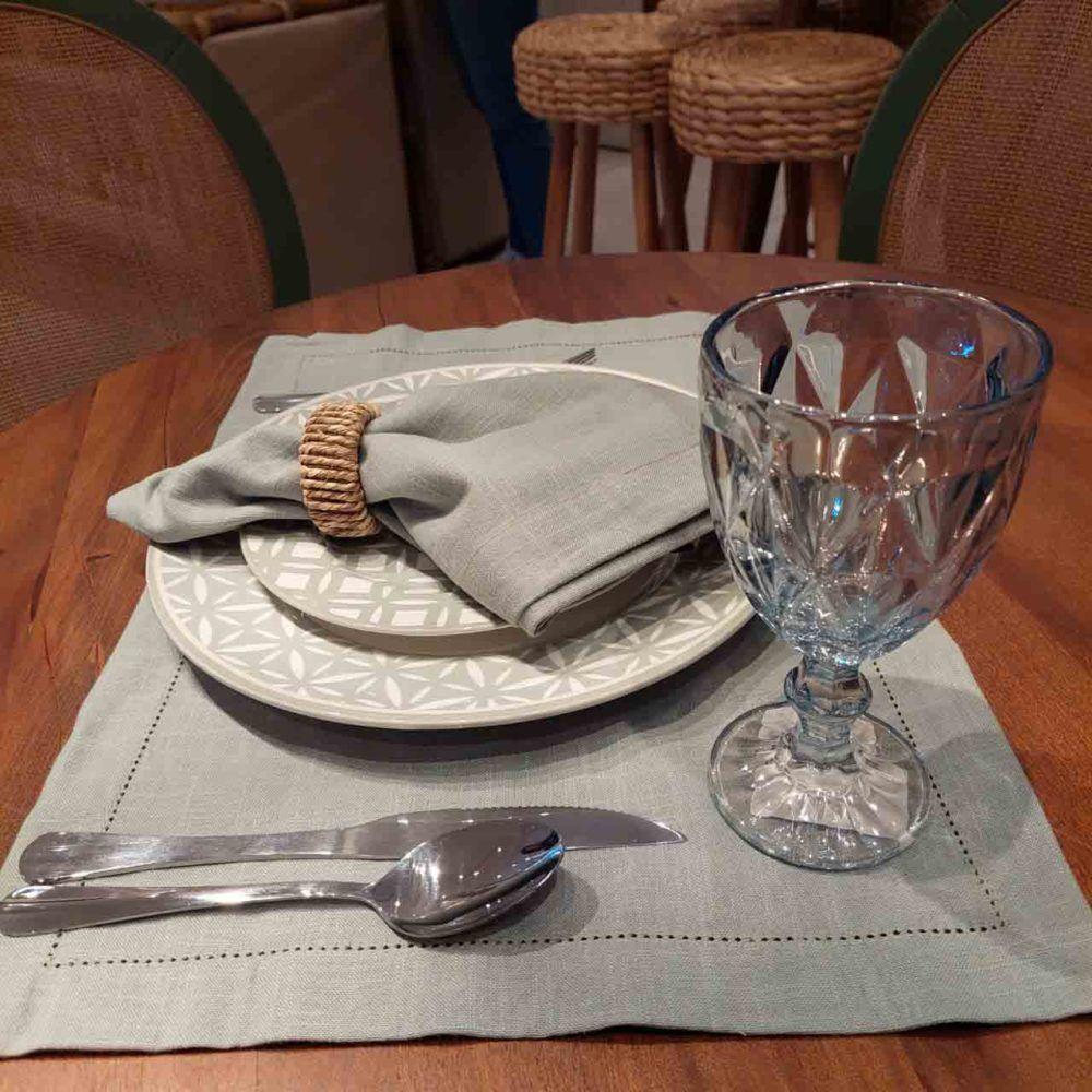 Jogo 4 Taças De Vidro Diamond Diamante Azul Metálico Para água 325ml Lyor - 2