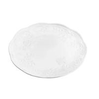 Jogo 2 Pratos Raso Porcelana New Bone Butterfly 26,5cm Lyor Branco - 8