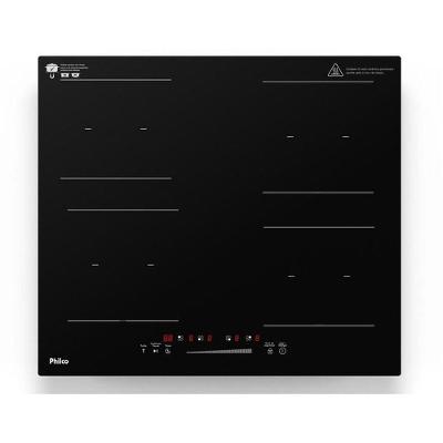 Cooktop de Indução Philco PCTQ1 Vitrocerâmico com Painel Digital Touch Preto 220V
