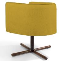 Kit 02 Poltronas Betina D02 Veludo Mostarda C-279 - 3