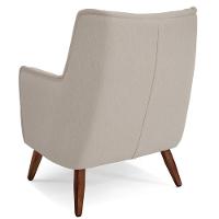 Kit 02 Poltronas Fixa Pés De Madeira Isabella D02 Cru C-443 - 2