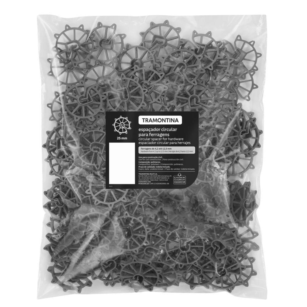Espaçador Plástico Circular Tramontina 30 Mm Para Ferragens (saco Com 100 Un.) - 1