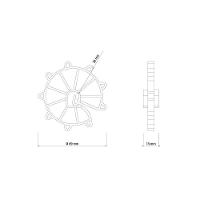 Espaçador Plástico Circular Tramontina 30 Mm Para Ferragens (saco Com 100 Un.) - 2