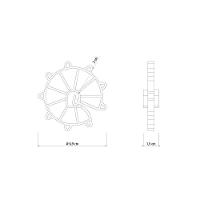 Espaçador Plástico Circular Tramontina 30 Mm Para Ferragens (saco Com 100 Un.) - 3