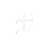 Espaçador Cruzeta Plástico Tramontina 4 Mm (saco Com 100 Un.) - 5