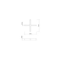 Espaçador Cruzeta Plástico Tramontina 1,5 Mm (saco Com 100 Un.)