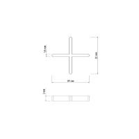 Espaçador Cruzeta Plástico Tramontina 1,5 Mm (saco Com 100 Un.) - 8