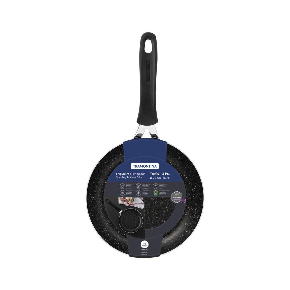 Frigideira Tramontina Tunis Em Alumínio Com Revestimento Interno Em Antiaderente Starflon Premium E Externo Siliconado C - 10