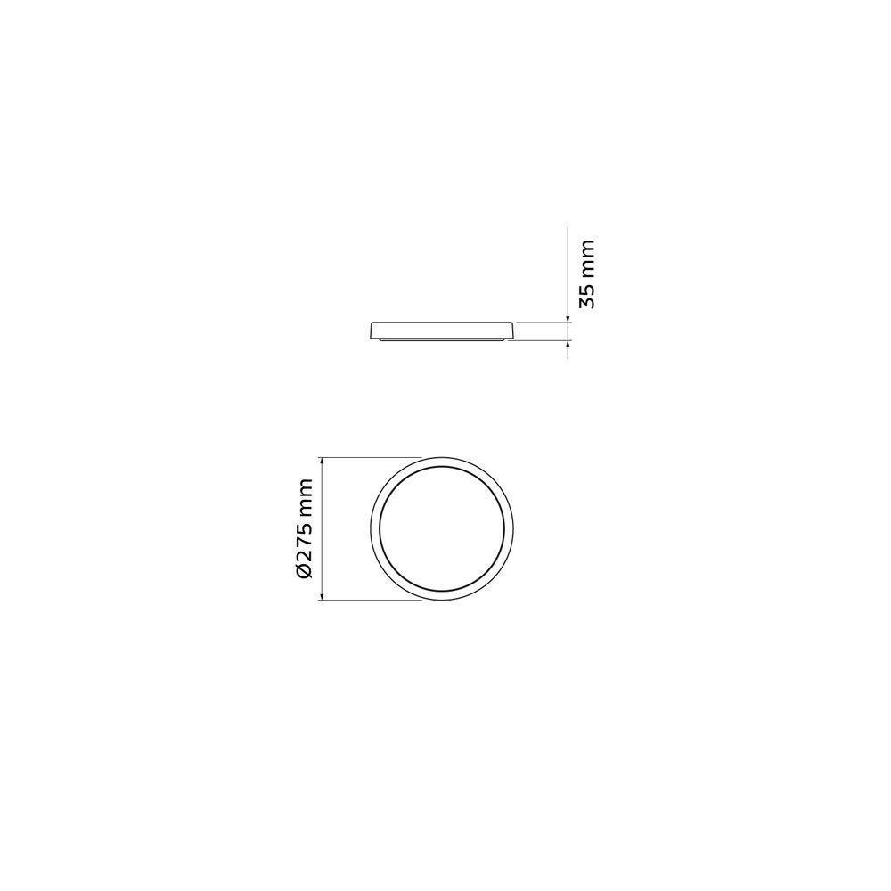 Prato Para Vaso De Planta Tramontina Em Polietileno Concreto Pp - 4