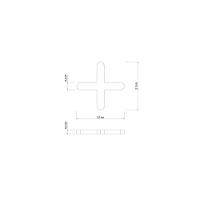 Espaçador Cruzeta Plástico Tramontina 5 Mm (saco Com 100 Un.) - 3