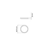 Prato Para Vaso De Planta Tramontina Em Polietileno Granito Areia Pp - 3