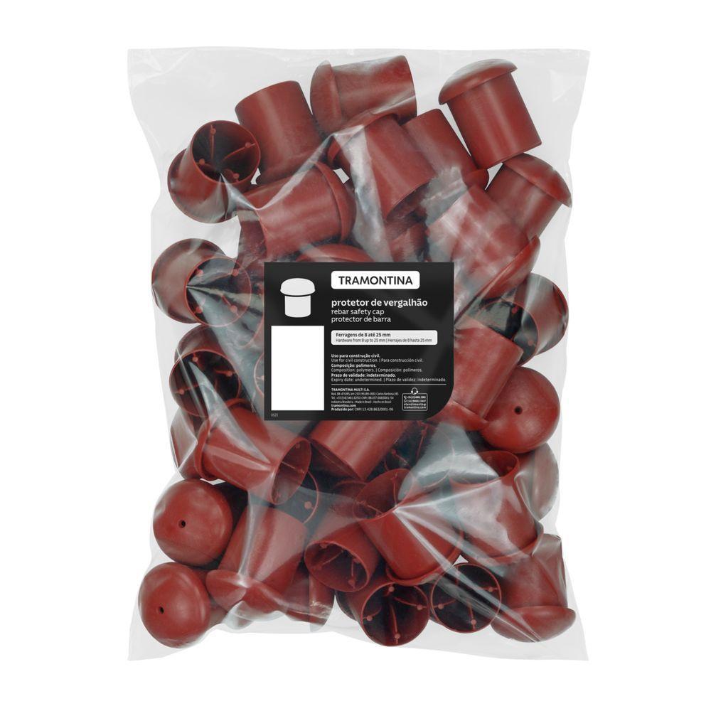 Protetor Plástico De Vergalhão Tramontina Para Ferragens (saco Com 50 Un.) - 1