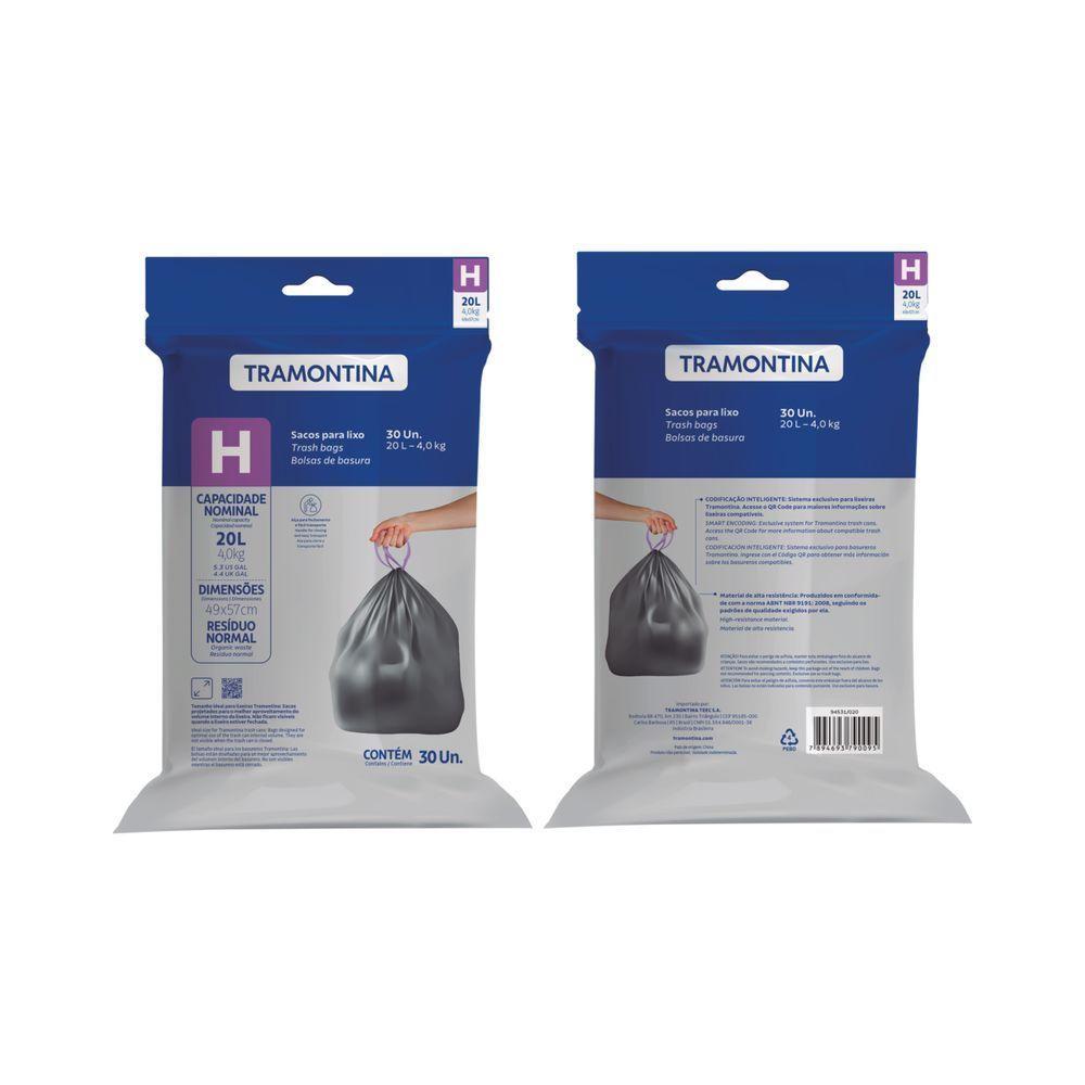 Saco Plástico De Lixo 20 L (h) Para Lixeiras Tramontina - 1