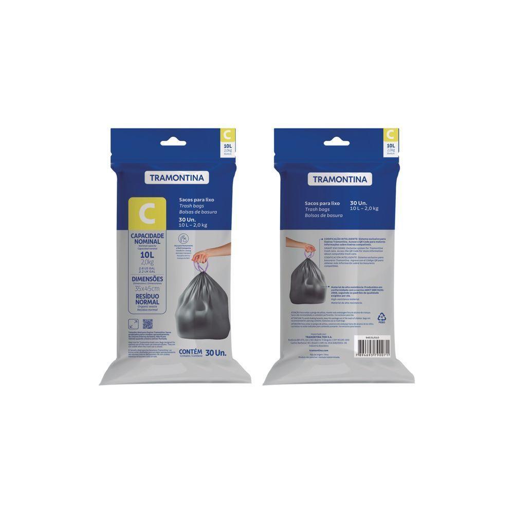Saco Plástico De Lixo 10 L (c) Para Lixeiras Tramontina - 1