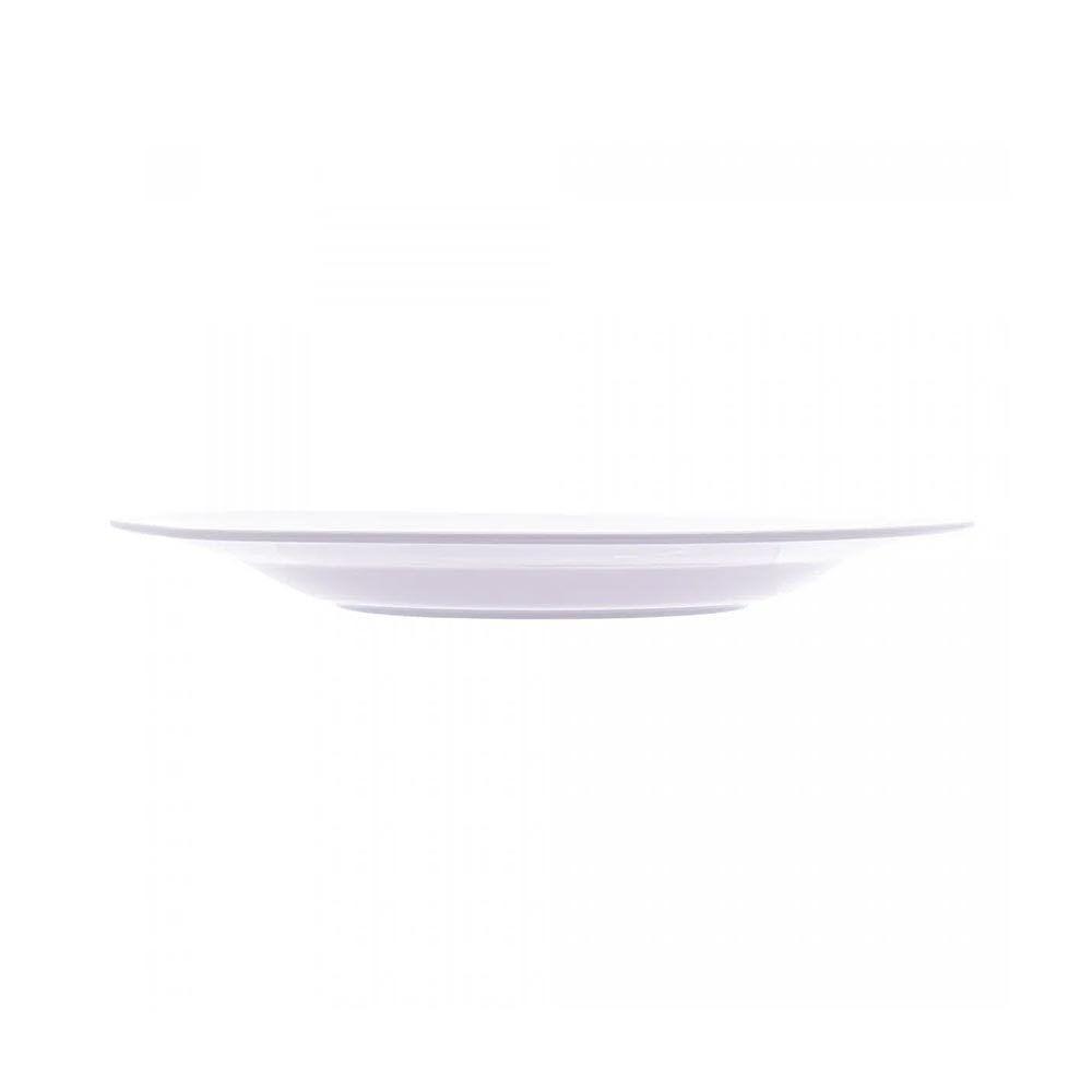 Jogo 8 Pratos Sobremesa Melamina Basic Branco Lyor 18cm - 5