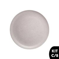 Jogo 8 Pratos Raso Em Fibra De Pinho E Pp Pine 27cm Wolff - 1