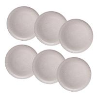 Jogo 6 Pratos Raso Em Fibra De Pinho E Pp Pine 27cm Wolff - 1