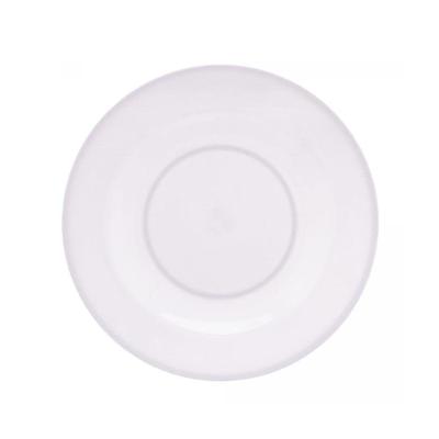 Jogo 2 Pratos Raso De Melamina Basic Branco 25cm Lyor