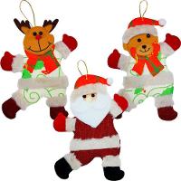 Kit 12 Decoração árvore De Natal Noel Rena Urso Natalino 19cm - 1