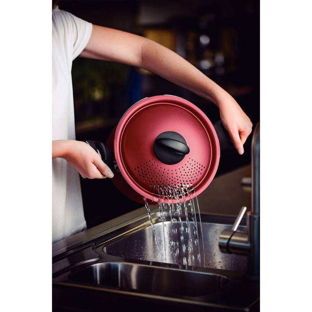 Espagueteira Em Alumínio Com Revestimento Interno E Externo Em Antiaderente Starflon Max Vermelho 22 - 2