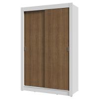 Guarda-roupa Solteiro 2 Portas De Correr 4 Gavetas Branco/rustic Vivare Plus Madesa Branco/rustic - 9