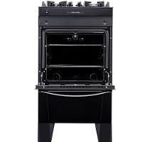 Fogão 4 Bocas Atlas Agile UP Glass Com Mesa De Vidro E Acendimento Automatico Preto Bivolt