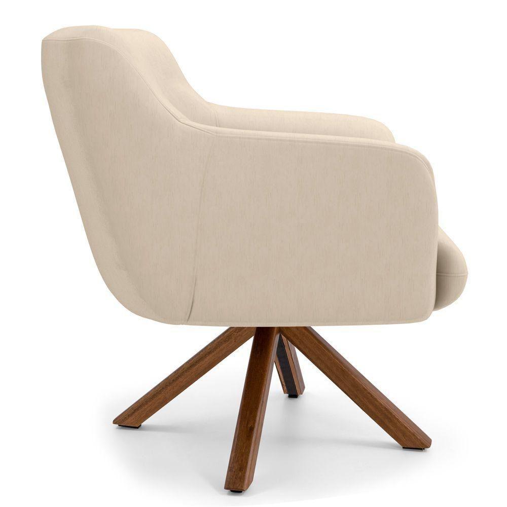 Kit 02 Poltronas Jade D02 Veludo Liso C-309 - 3