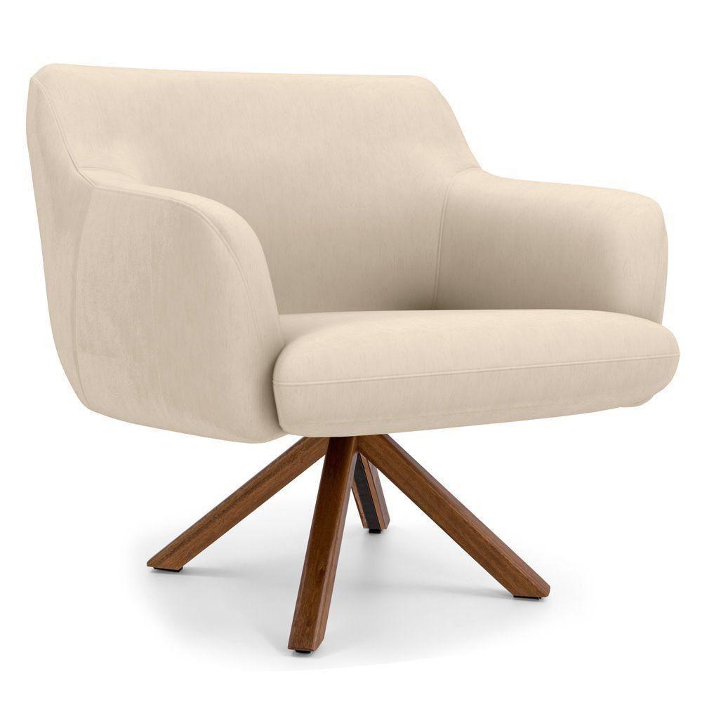 Kit 02 Poltronas Jade D02 Veludo Liso C-309 - 7