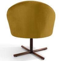 Kit 02 Poltronas Rafa D02 Veludo Mostarda C-279 - 3