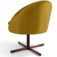 Kit 02 Poltronas Rafa D02 Veludo Mostarda C-279