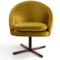 Kit 02 Poltronas Rafa D02 Veludo Mostarda C-279 - 6