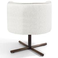 Poltrona Giratória Base X Linho Bege C-443 - 2