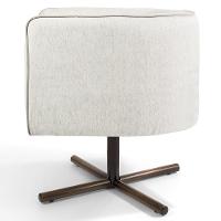 Poltrona Giratória Base X Linho Bege C-443 - 5