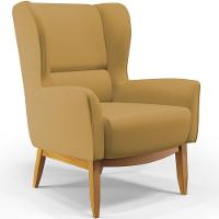 Kit 02 Poltronas Milena D02 Veludo Mostarda C-260 - 2