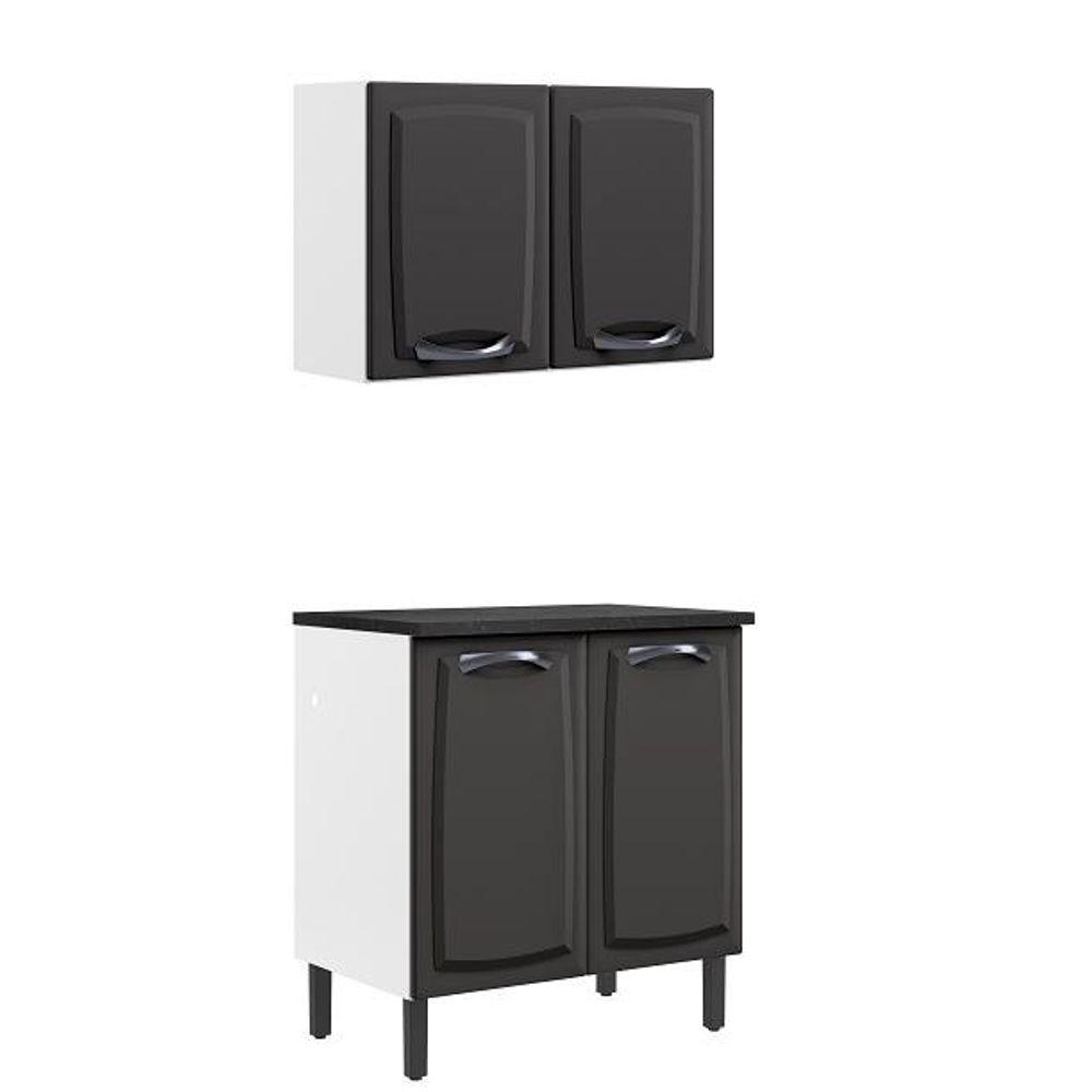 Paneleiro Itatiaia Em Aço Grafite Portas - 1