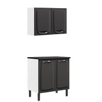 Paneleiro Itatiaia Em Aço Grafite Portas - 1