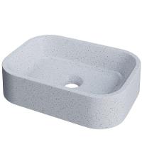Cuba De Apoio Retangular Para Banheiro Lavabo C01 Br37w Branco Granit Matte - Lyam - 1