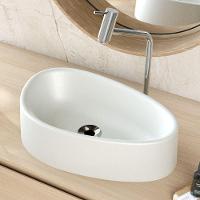 Kit 02 Cubas De Apoio Gota Para Banheiro Lavabo C01 Bg43w Cinza Matte Fosca - Lyam - 6