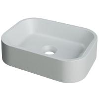 Cuba De Apoio Retangular Para Banheiro Lavabo C01 Br37w Cinza Matte Fosca - Lyam - 1