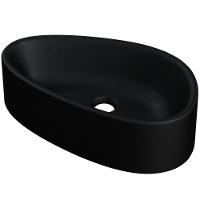 Kit 02 Cubas De Apoio Gota Para Banheiro Lavabo C01 Bg43w Preto Matte Fosca - Lyam - 2